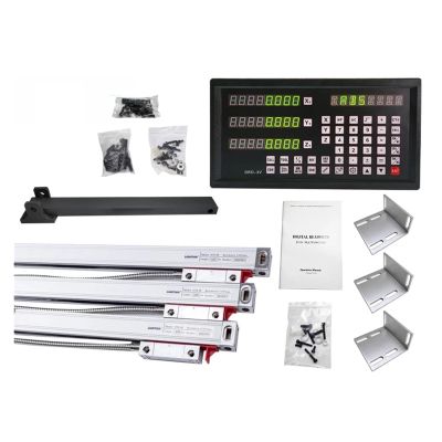 JOXLOVER Linear Scale Encoder Kit with DRO-3V Digital Readout, 3 × 0–1000 mm Scales