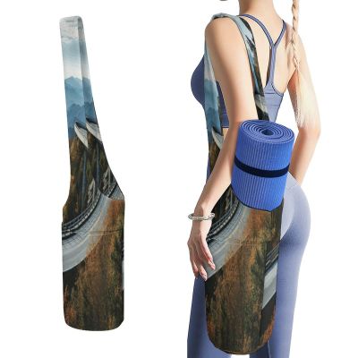 QMNVBDS Parkway Road Bridge Canvas Yoga Mat Bag