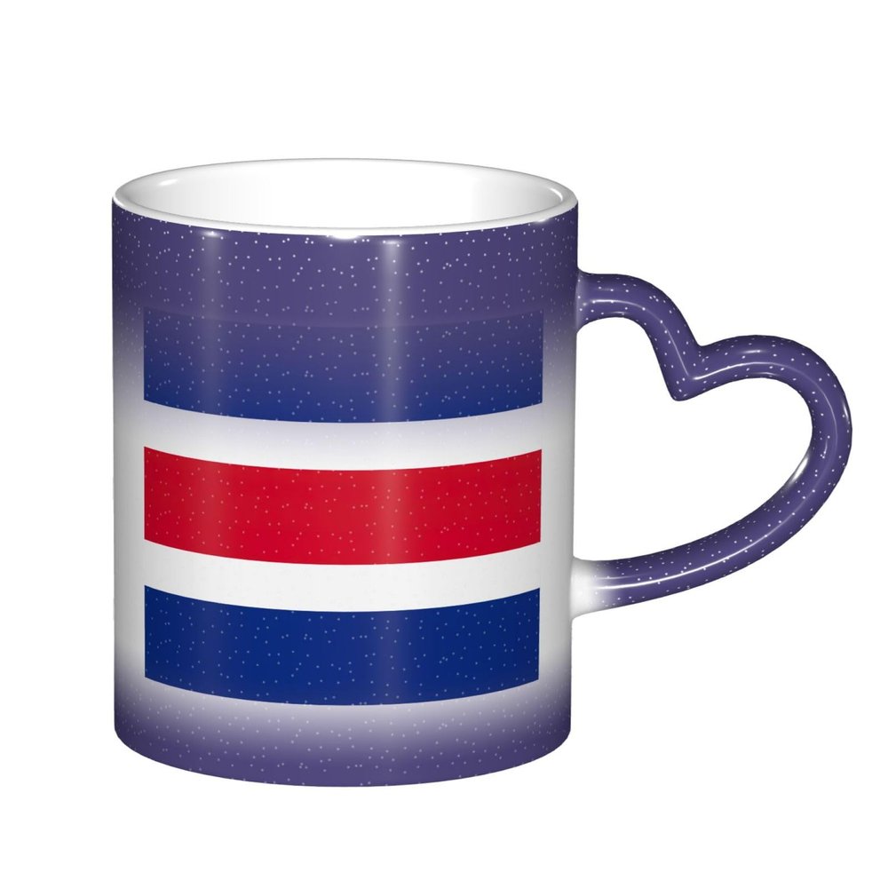 Costa Rica Flag Heat-Reactive Mug
