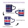 Costa Rica Flag Heat-Reactive Mug view 3
