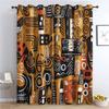 MLUNKQAIL Boho-Style Blackout Curtains with Grommets, 2-Piece Set, 140 x 200 cm (W x H) view 1
