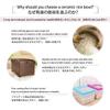 Rice Dispenser, Large Rice Container, Ceramic Grain Storage Container with Lid view 4
