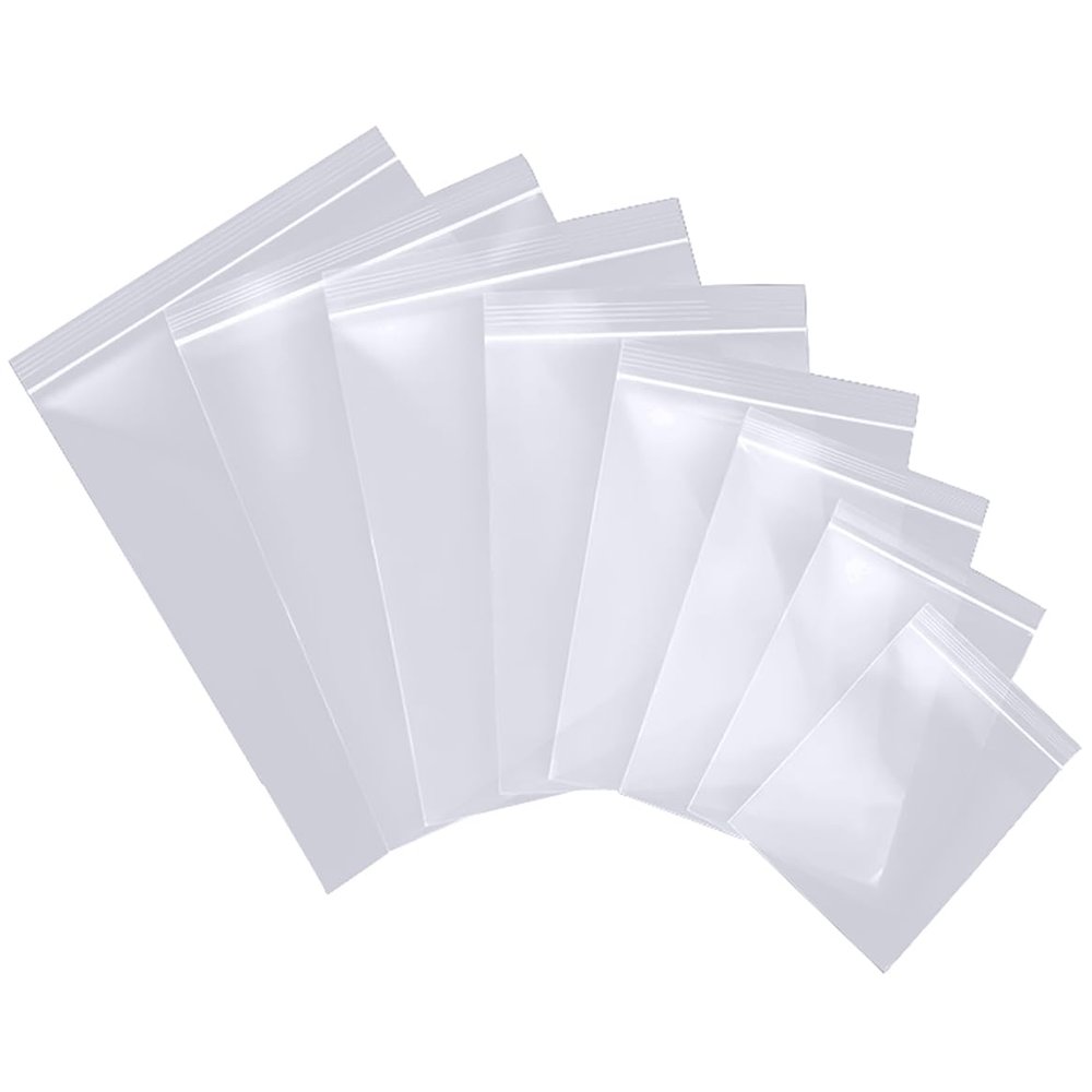 Resealable Plastic Zip Bags, 6 x 8 cm, 240-Pack