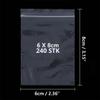 Resealable Plastic Zip Bags, 6 x 8 cm, 240-Pack view 2