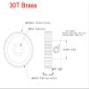 ECOLFE Module 0.8 Spur Gear, 6 mm Bore, 15/20/24/30 Teeth view 3