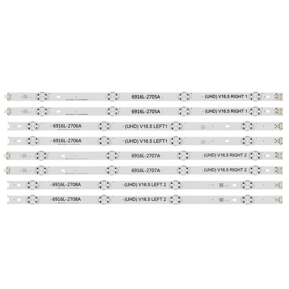 VMBVBHMDF LED Strips Compatible with LG 49LF5010, 49LF510Y, 49LH5150, 49LJ523T, 49LW300C, 49UH6509, 49UH651V, 49UH671V, 49UW660H, AGF79047302, 49LH600T-TB