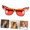 OFFSCH Hot Dog Party Glasses Photo Prop for Christmas and Theme Parties view 3