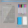 Magnetic Transparent Whiteboard Refrigerator Calendar view 2