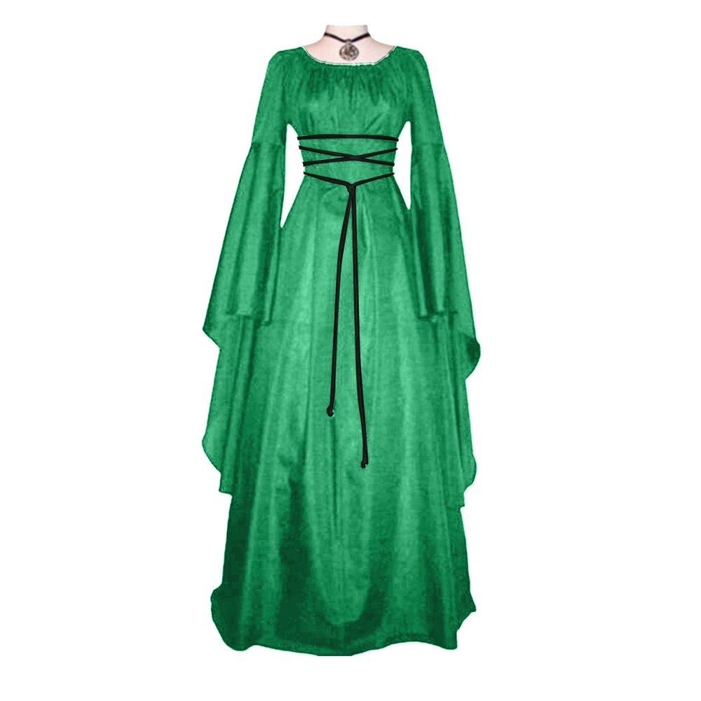 Women's Long Gothic Medieval Renaissance Dress
