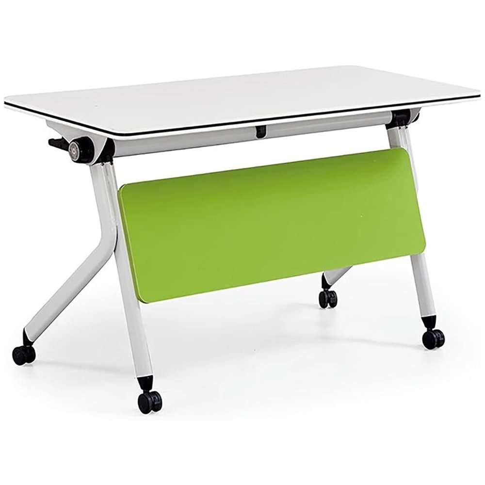 Modern Green Folding Conference Table with Quiet Metal Frame and Legs, Business Seminar Table for Conference Rooms (160 x 40.6 x 76.2 cm)