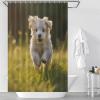 FZQVSWTX Waterproof Puppy Shower Curtain, Polyester, 183 x 183 cm view 3