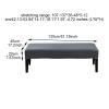 JYOGCEPF Stretch Bench Cover, Removable PU Leather Bench Slipcover, Soft, Highly Elastic, Washable, Waterproof, Green view 4