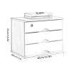 Wooden Desktop Storage Box with Lockable Drawers, 1–4 Tiers view 2