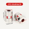 6–19 mm Flexible Shaft Coupling, 35 mm Diameter × 50 mm Length, Aluminum Motor Coupler view 2