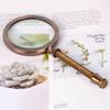 YIORYO 10x Handheld Magnifying Glass for Seniors, 8 cm Optical Glass Lens view 2