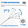 AVLLSO 1/8-Inch Stainless Steel Wire Rope, 7x7 Construction, 1,400-lb Working Load Limit, 30 m/98.4 ft view 3