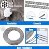 AVLLSO 1/8-Inch Stainless Steel Wire Rope, 7x7 Construction, 1,400-lb Working Load Limit, 30 m/98.4 ft view 4