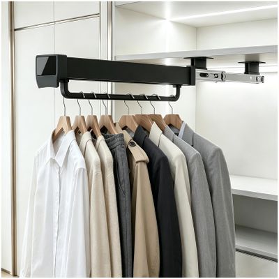 GIFALPXO Space-Saving Pull-Out Closet Clothes Rack, Trouser Rack, 625 mm