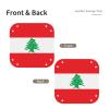 Lebanon Flag Leather Decorative Catchall Tray view 2