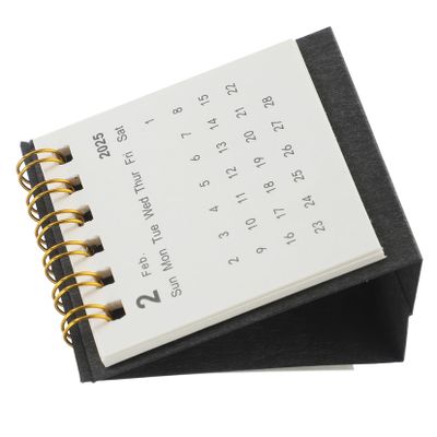 OFFSCH 2025 Desk Calendar, Monthly Mini Stand Calendar for Office, School, and Home Decor