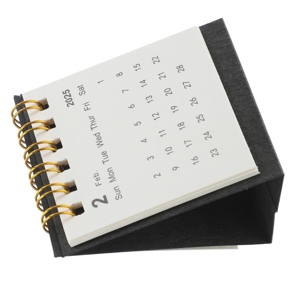 OFFSCH 2025 Desk Calendar, Monthly Mini Stand Calendar for Office, School, and Home Decor