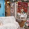 GABSHAIM Christmas House Flag, West Highland White Terrier, “I Believe In Santa Paws,” Watercolor Dog Print, Buffalo Plaid, Home Decor Banner, 28 x 40 in view 4