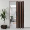 PVC Folding Interior Door with Vintage Wood Grain, 29 x 80 in view 1