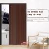 PVC Folding Interior Door with Vintage Wood Grain, 29 x 80 in view 3