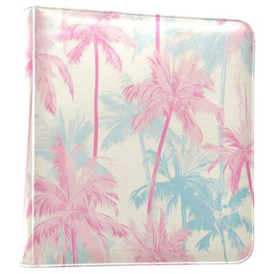 Peach Tropical Palm Photo Album with Self-Adhesive Pages for 4x6 Photos