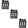 BUGUUYO 75-Piece Solid Rubber Bottle Stopper Set, Assorted Sizes for Sealing Laboratory Containers, Bottles, and Jars view 1