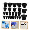 BUGUUYO 75-Piece Solid Rubber Bottle Stopper Set, Assorted Sizes for Sealing Laboratory Containers, Bottles, and Jars view 2
