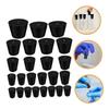 BUGUUYO 75-Piece Solid Rubber Bottle Stopper Set, Assorted Sizes for Sealing Laboratory Containers, Bottles, and Jars view 4