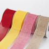 yuwqqoajv Thin Burlap Ribbon for Crafts, Yellow view 2