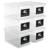 AHIOVA 6-Pack Small Storage Boxes with Lids, 4 L, 26.5 x 19.5 x 12.5 cm view 1
