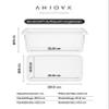 AHIOVA 6-Pack Small Storage Boxes with Lids, 4 L, 26.5 x 19.5 x 12.5 cm view 2