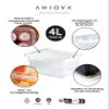 AHIOVA 6-Pack Small Storage Boxes with Lids, 4 L, 26.5 x 19.5 x 12.5 cm view 3