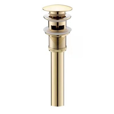 Pop-Up Sink Drain Stopper, Brushed Gold/Gold/Rose Gold/Black Brass