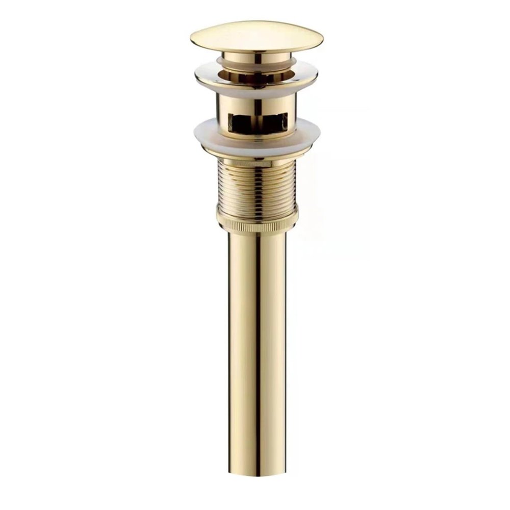 Pop-Up Sink Drain Stopper, Brushed Gold/Gold/Rose Gold/Black Brass