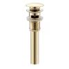 Pop-Up Sink Drain Stopper, Brushed Gold/Gold/Rose Gold/Black Brass view 1