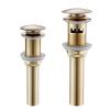 Pop-Up Sink Drain Stopper, Brushed Gold/Gold/Rose Gold/Black Brass view 2