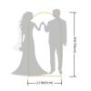 Gold Wedding Arch Backdrop, Metal Frame, 5 ft (150 cm) view 2