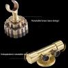 Handheld Bidet Sprayer for Toilet, Brass Cloth Diaper Sprayer Set, Wall-Mounted Green Bronze Sprayer with 150 cm Hose, Type A view 2