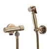 Handheld Bidet Sprayer for Toilet, Brass Cloth Diaper Sprayer Set, Wall-Mounted Green Bronze Sprayer with 150 cm Hose, Type A view 4