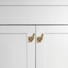 Sqsyqz 4-Pack Snail-Shaped Brass Knobs, Single-Hole Drawer Pulls, Bronze view 4