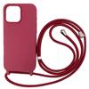 Ququcheng Case Compatible with iPhone 16 Pro 6.3", Red, with Adjustable Crossbody Strap view 1
