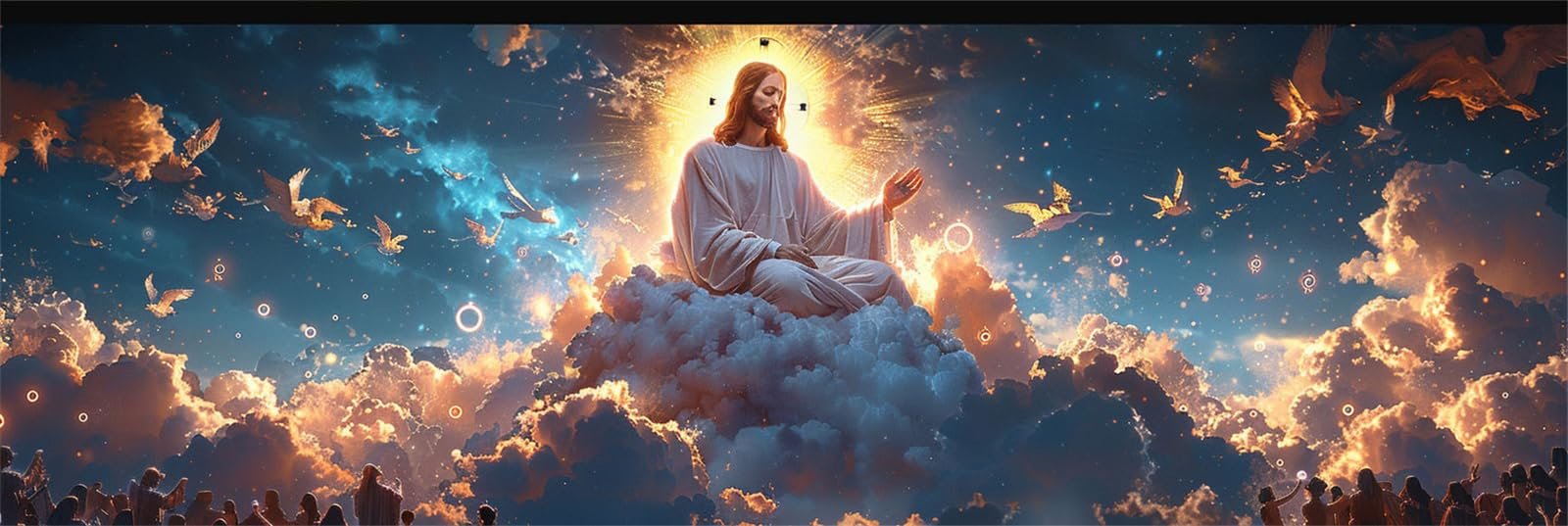 Paint by Numbers Kit for Adults and Beginners, Jesus Design, 60 x 180 cm