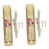 Set of Two Gold Mezuzah Decorations with Scrolls view 1
