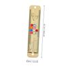 Set of Two Gold Mezuzah Decorations with Scrolls view 2