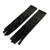 WRITWAA Long Wet-Look Gloves, 1 Pair, Polyester, Black view 1