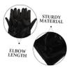 WRITWAA Long Wet-Look Gloves, 1 Pair, Polyester, Black view 3